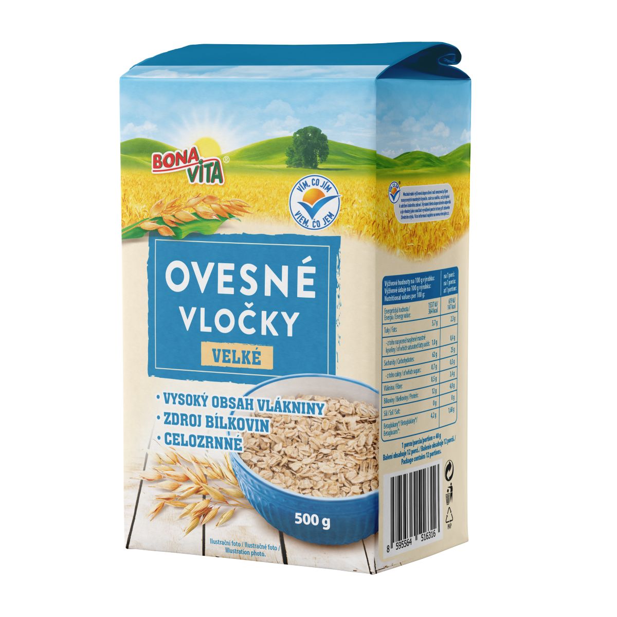 Ovesné vločky velké 500 g